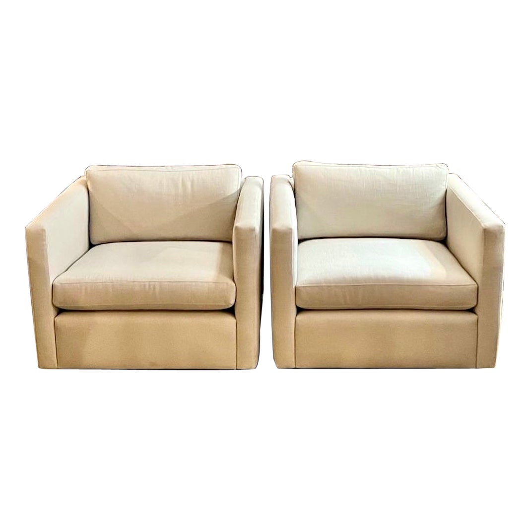 Pair of Charles Pfister for Knoll Lounge Chairs 