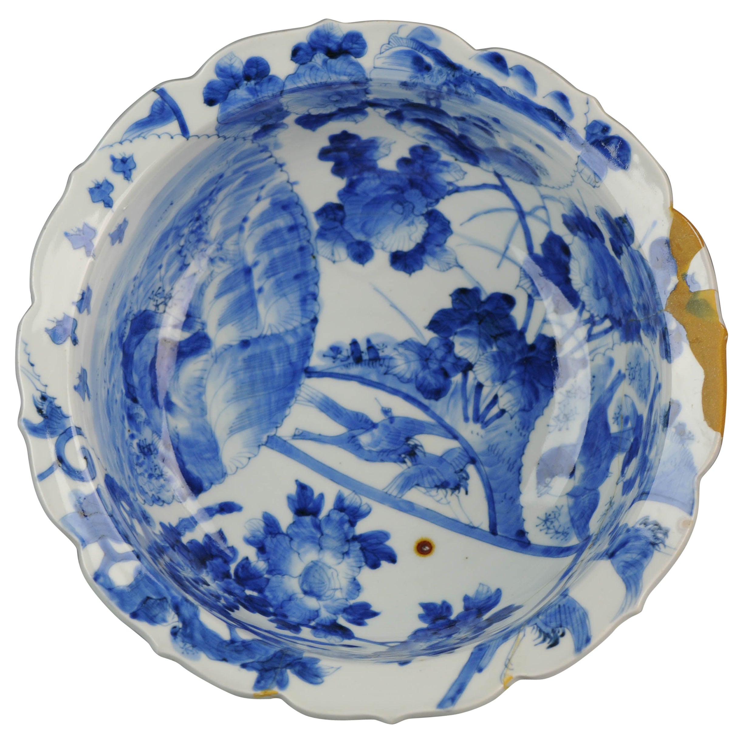 Antique Meiji Japanese Porcelain Bowl/Basins Dynastie, 19th Century For Sale