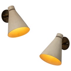 Pair of Model Rifl. B1e Sconces by Franco Buzzi for Oluce