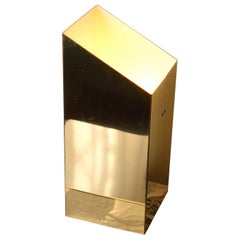 1970s George Kovacs asymmetrical brass lamp 
