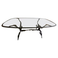 1970 François Thevenin one off art ironwork dinning table 