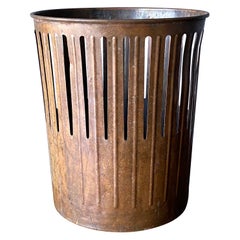 Used Copper Waste Basket by Erie Art Metal Co., 1920's