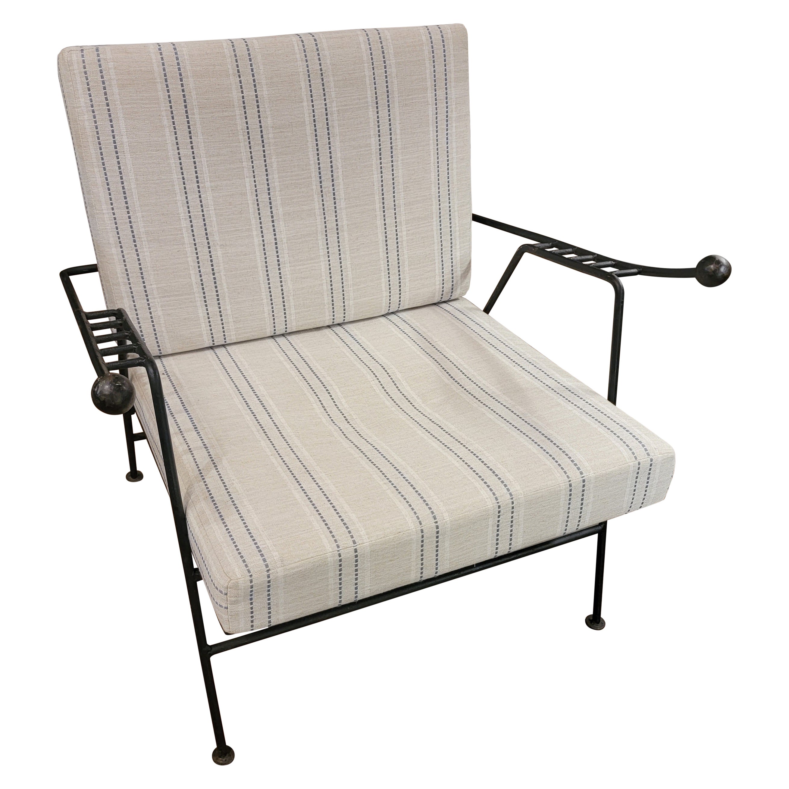 Mid Century Iron Lounge Chair