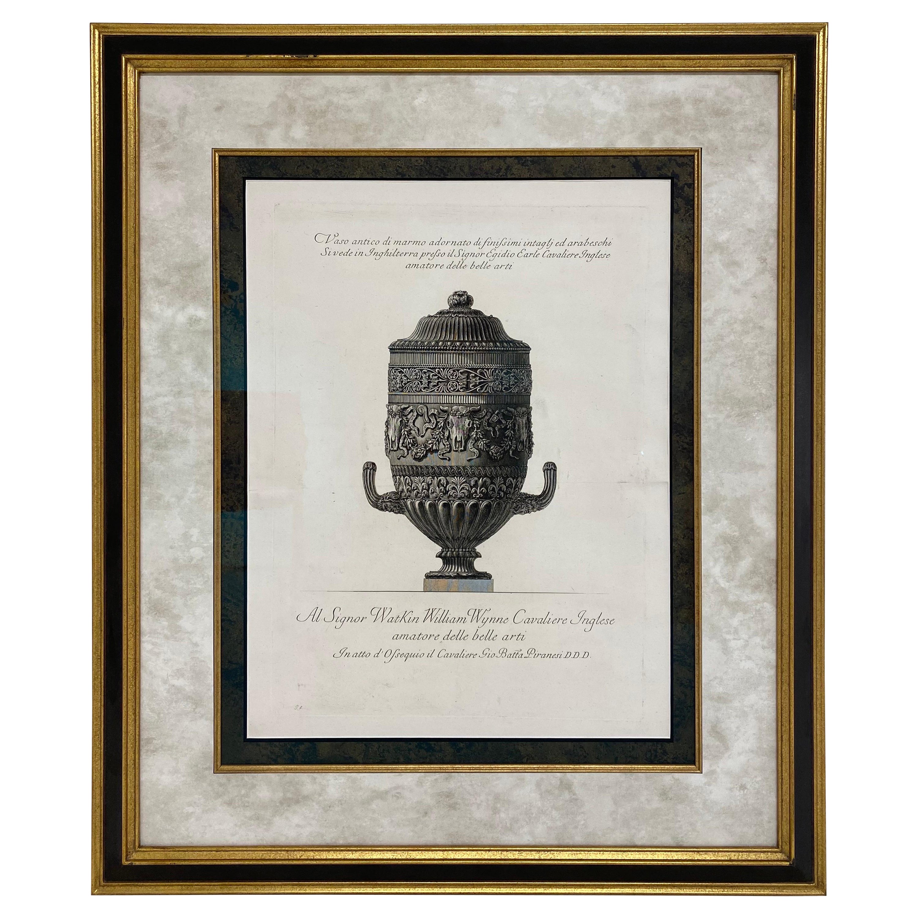 Grande gravure sur plaque de cuivre piranesi de Giovanni battista  en vente
