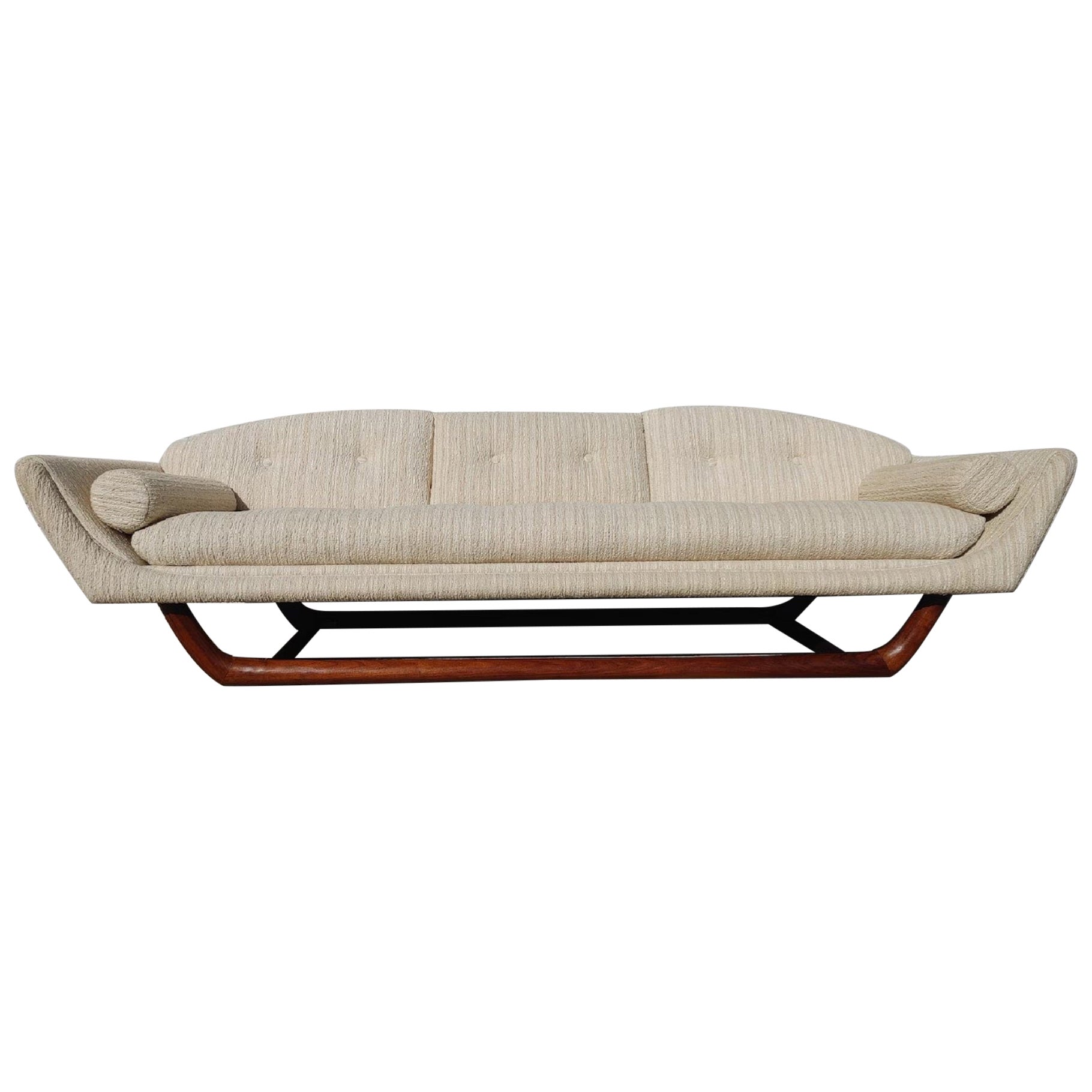 Mid Century Modern Gondola Sofa In Manner of Adrian Pearsall