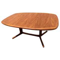 Vintage Mid Century Danish Modern Teak Dining Table