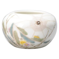 Pot à eau "Spider Web" vintage marqué en porcelaine chinoise, 20e siècle