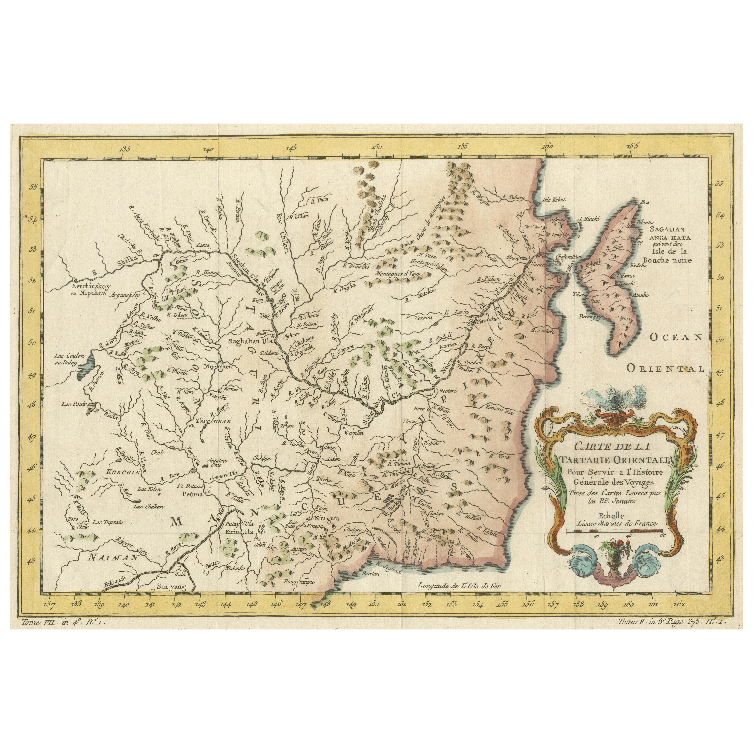 Charting Eastern Tartary: An 18th-Century Jesuit and English Collaboration, 1757 For Sale