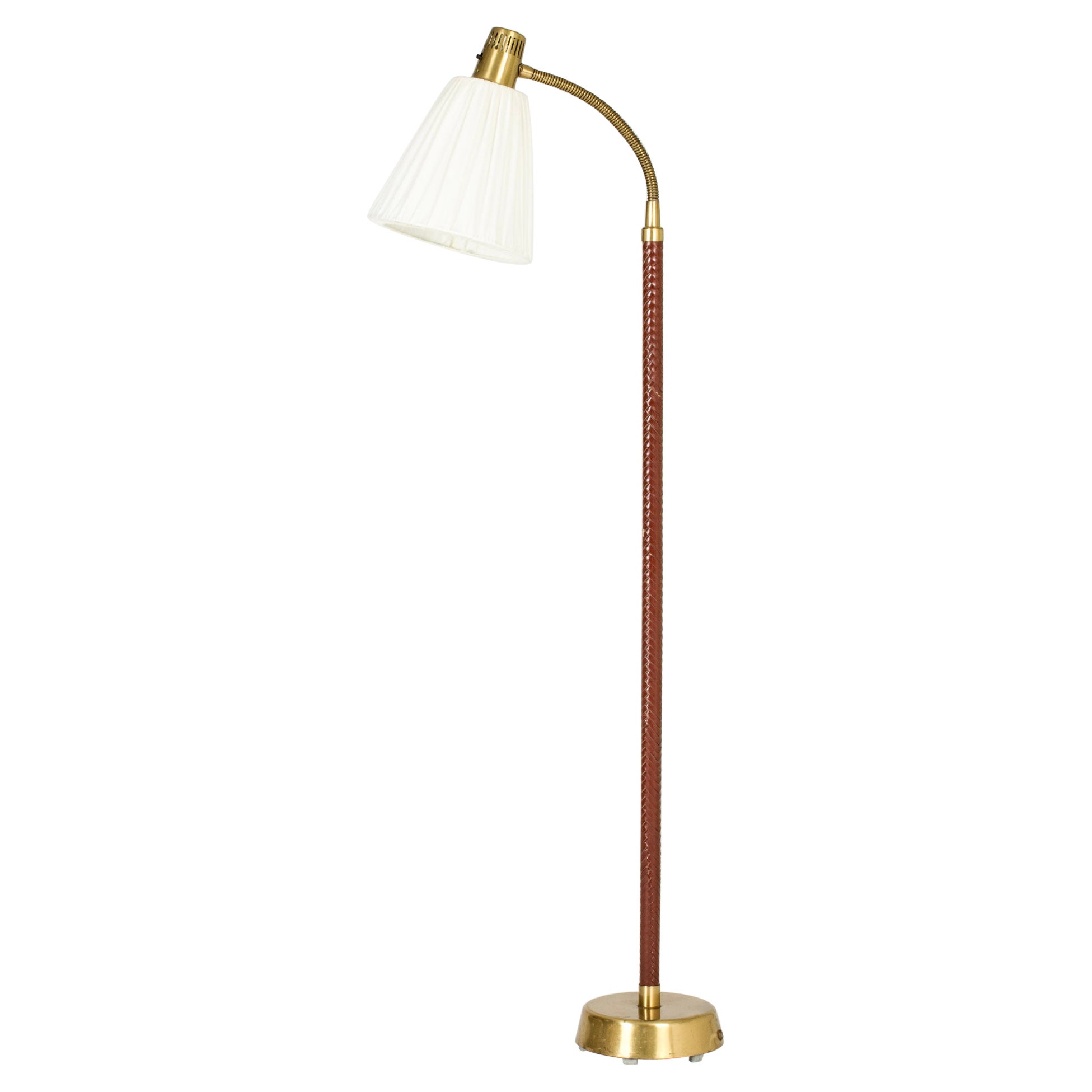 Scandinavian Vintage Floor Lamp by Hans Bergström, Ateljé Lyktan, Sweden, 1950s