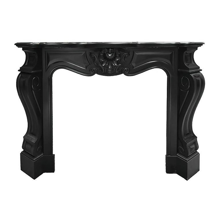 Antique Louis XV marble fireplace mantel 19th Century