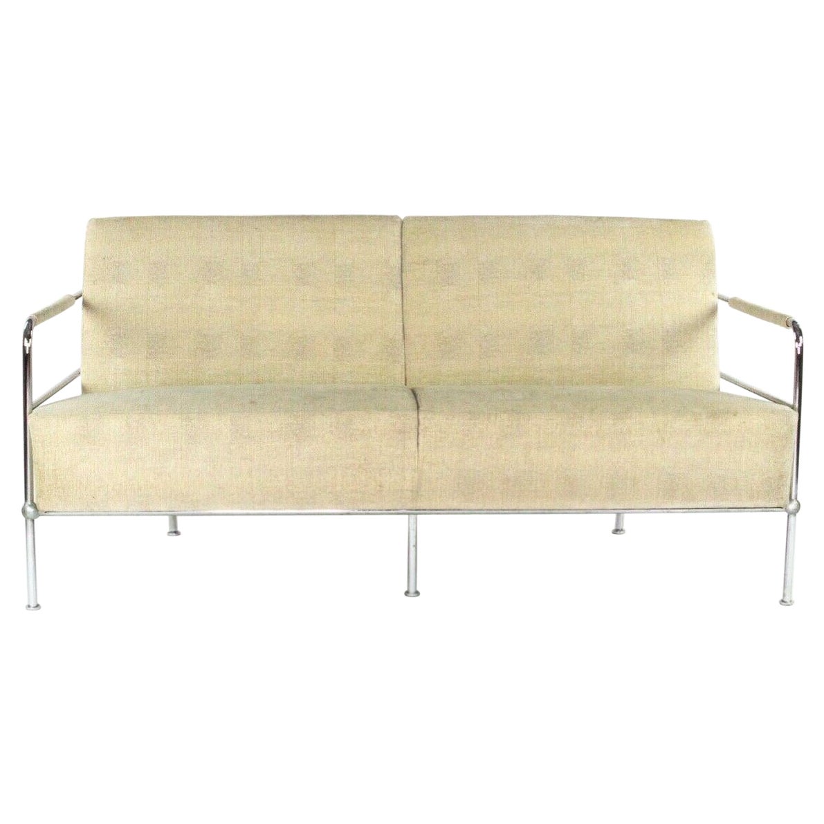 1994 Gunilla Allard for Lammhults Sweden Cinema Settee Two Seater Sofa Fabric For Sale