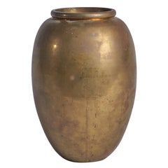 Italian Designer, Vase, Brass, Sweden, 1940s