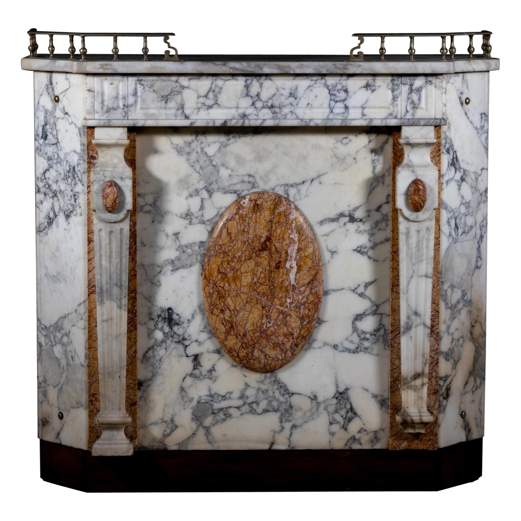 Bar Counter with Marble Decoration, 1st half 20th Century For Sale