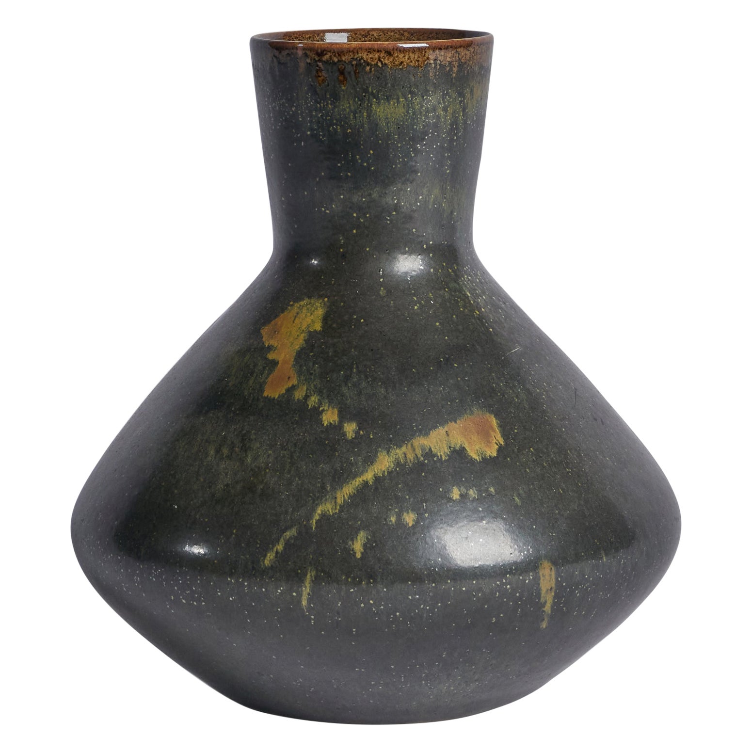 Carl-Harry Stålhane, Vase, Stoneware, Sweden, 1950s