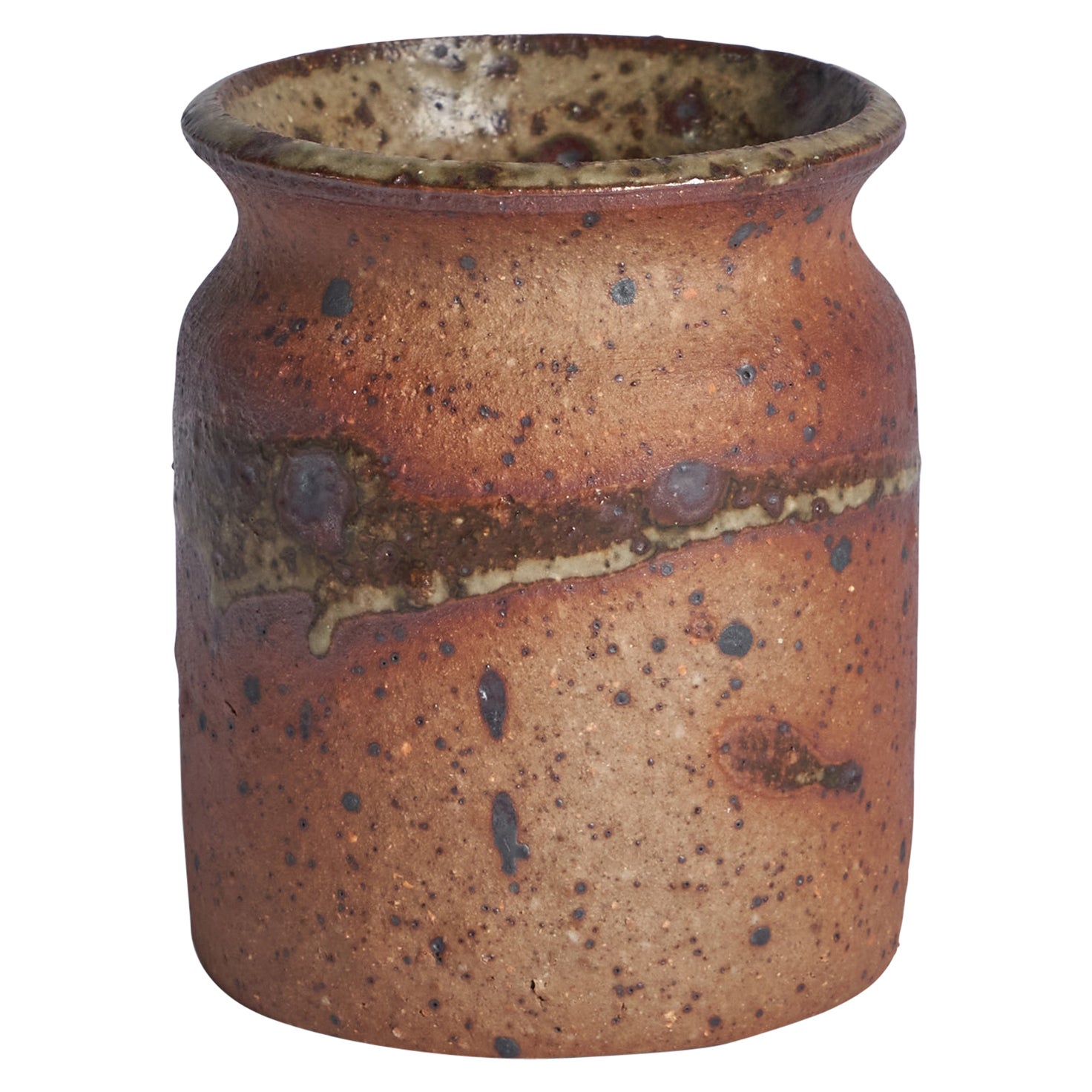 Rolf Palm, Kleine Vase, Steingut, Schweden, 1950er Jahre