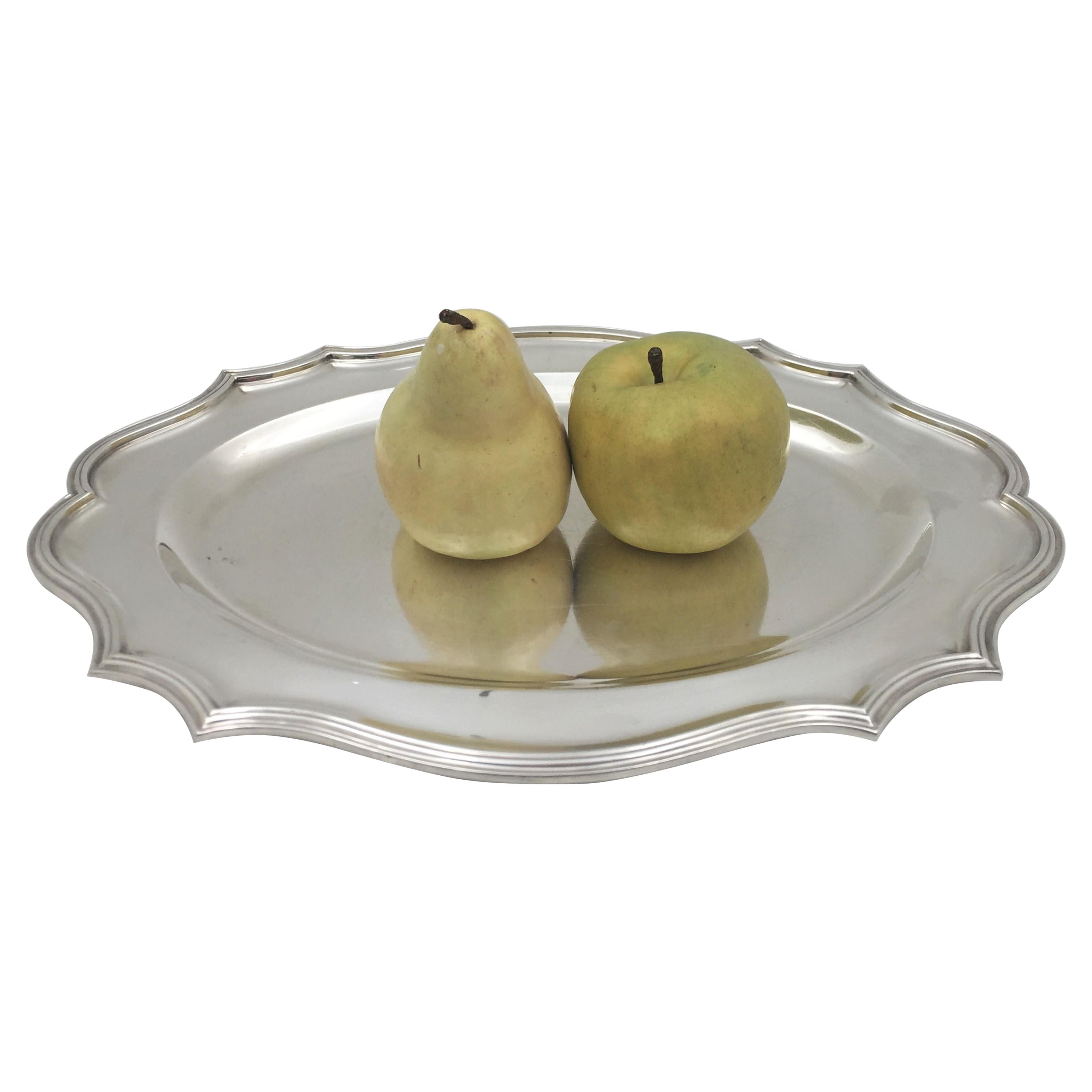 Vassoio Guille English Sterling Silver 1939 in stile Mid-Century Modern in vendita