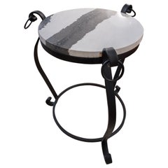Used Marble Side Table