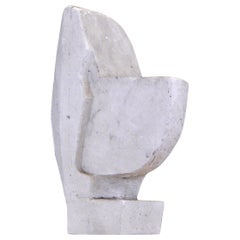 Vintage Abstract plaster sculpture from the 1950s with a French origin.