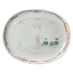 Antique Chinese Teapot Porcelain Eternal Love Scene de Commande, 18th Century