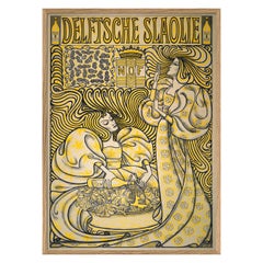 Beautiful Framed Drawing Print with the title: "Affiche Publicitaire 1900".
