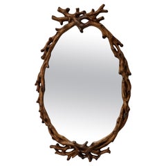 1960's Francisco Hurtado Wall Mirror With Branches Motif 