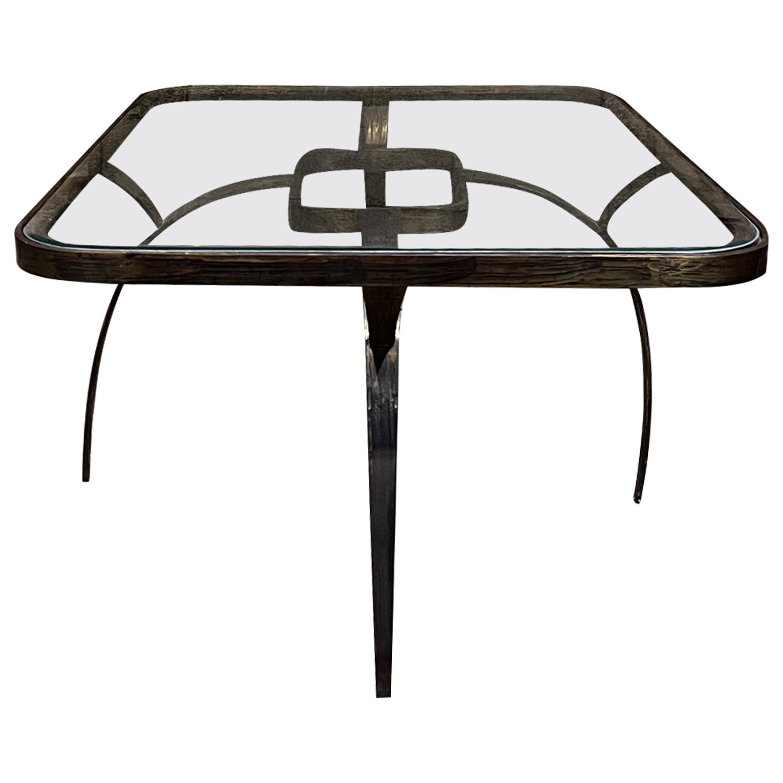 1950s Sculptural Bronze Coffee Side Table Arturo Pani Mexico City For Sale