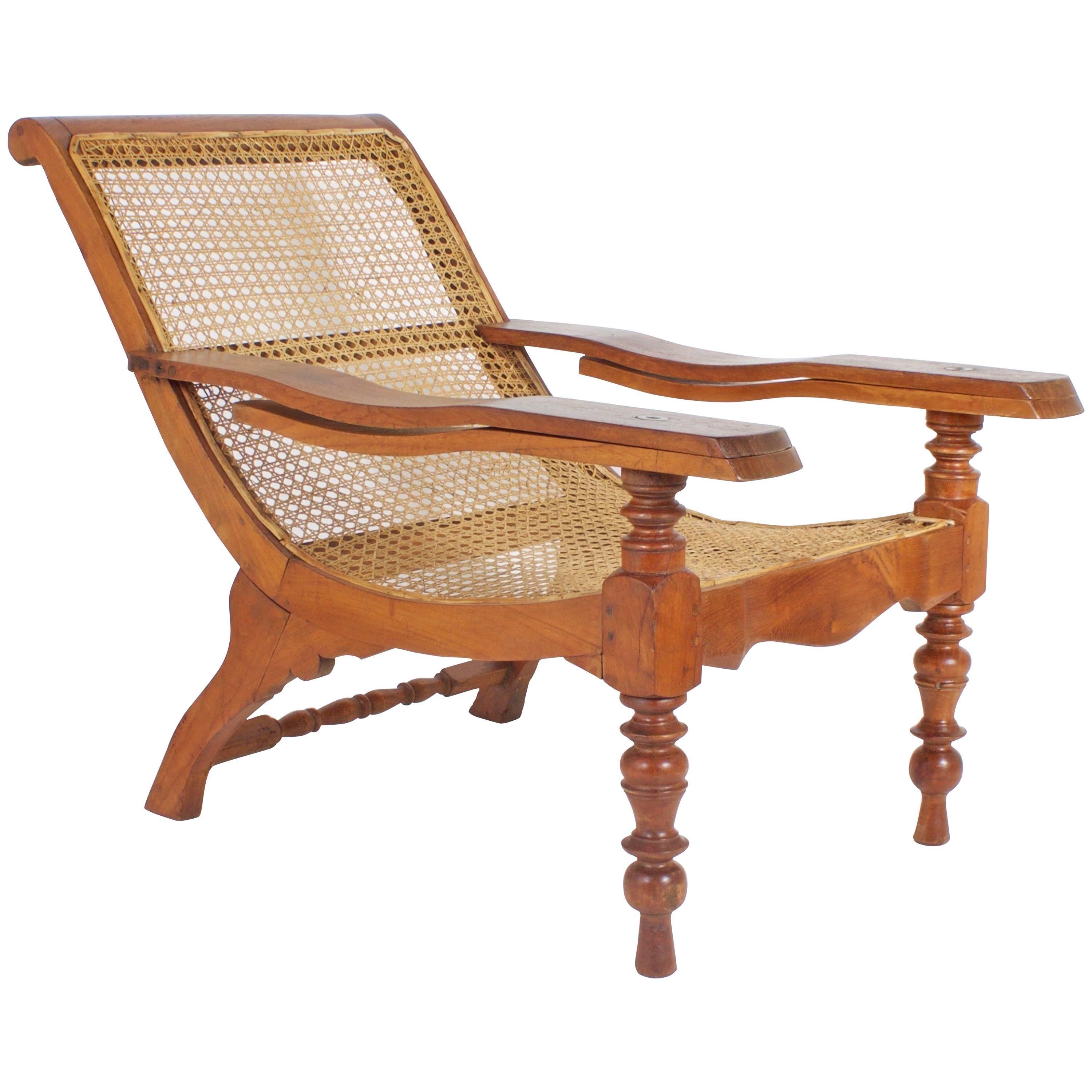 Antique Mahogany Plantation Chair
