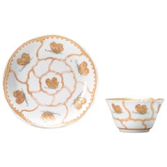 Antike chinesische Porzellan Yongzheng vergoldet und rote Blume Schmetterling Tee-Set