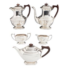 A Five Piece Sterling Silver Tea and Coffee Set Sheffield 1925