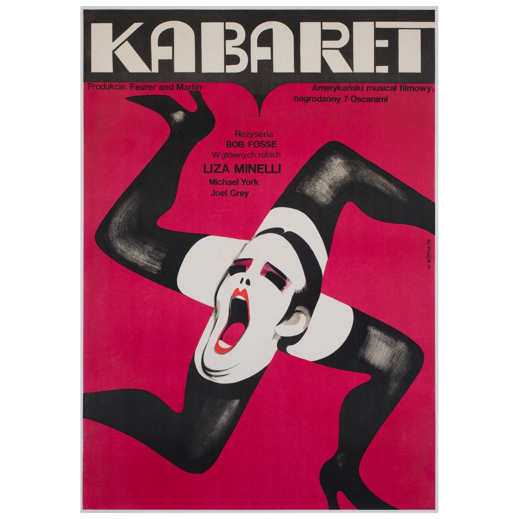 Cabaret 1973 Affiche originale du film polonais, Wiktor Górka