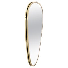 Vintage beautiful mirror with brass edge, 1960s Germany.