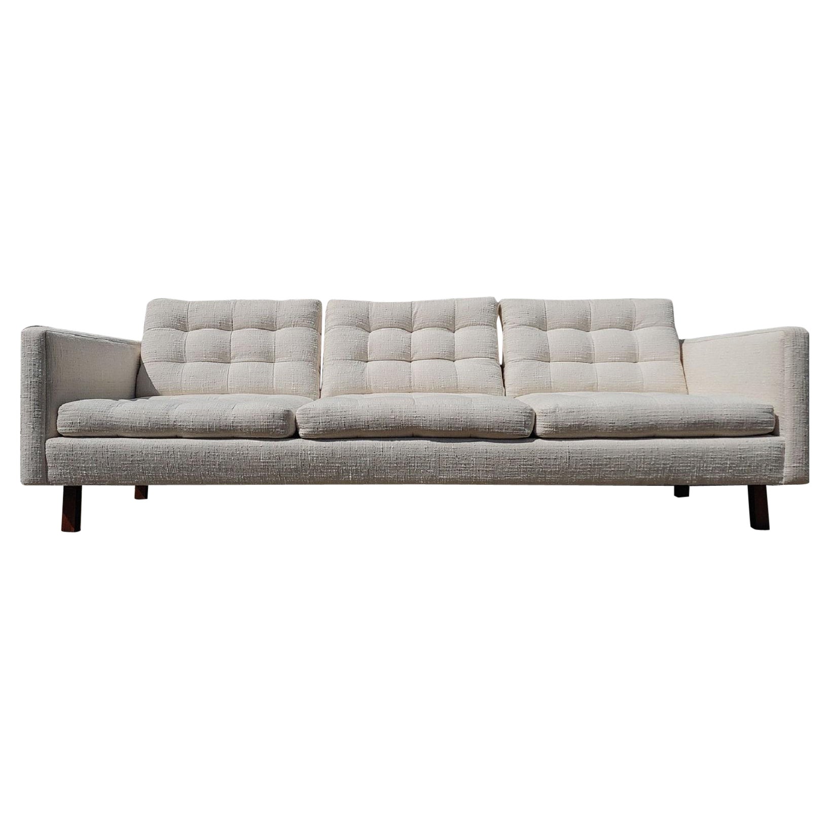 Mid Century Danish Modern Tufted Sofa For Sale