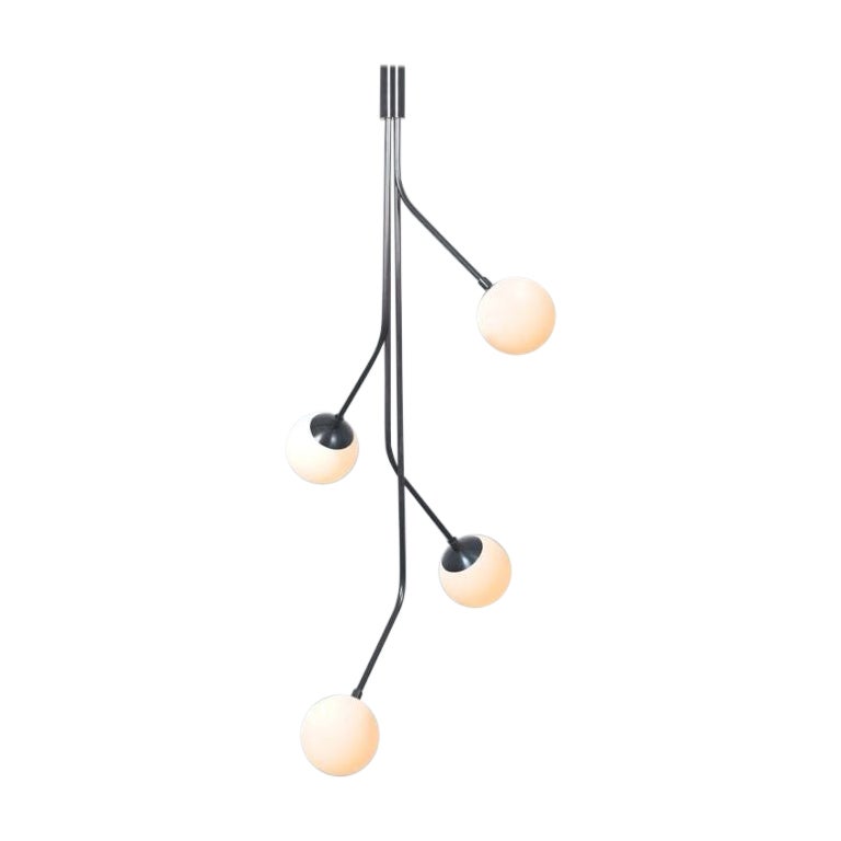 Rhythm 4 Glass Globe Pendant Lamp by Lamp Shaper For Sale