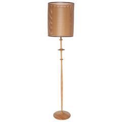 Modern CX Turned Studio Solid Beech Floor Lamp 12