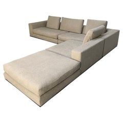 Used Minotti “Hamilton” 6-Seat L-Shape Sofa – In Boucle Fabric