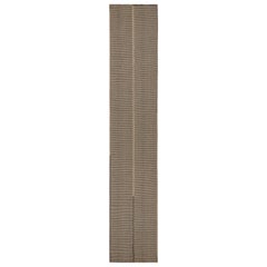 Rug & Kilim’s Contemporary Kilim Extra-Long Runner Rug, in Gray and Beige