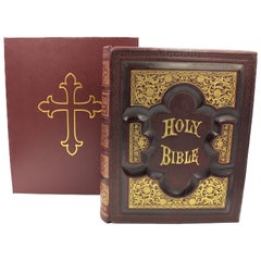 Antique The Holy Bible, Containing the Old and New Testaments, Illustrated, 1885