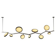 Island Circles Black Brass Pendant Lamp by Dainte