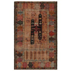 1890s Antique European Rug with Colorful Geometric Patterns, from Rug & Kilim
