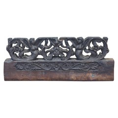 Antique Wood Carving Female Figurines
