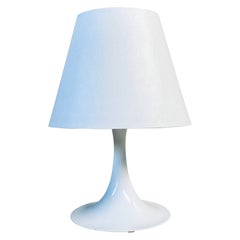 Retro Mid-Century White Tulip RAAK Amsterdam Table Lamp Netherlands 1960