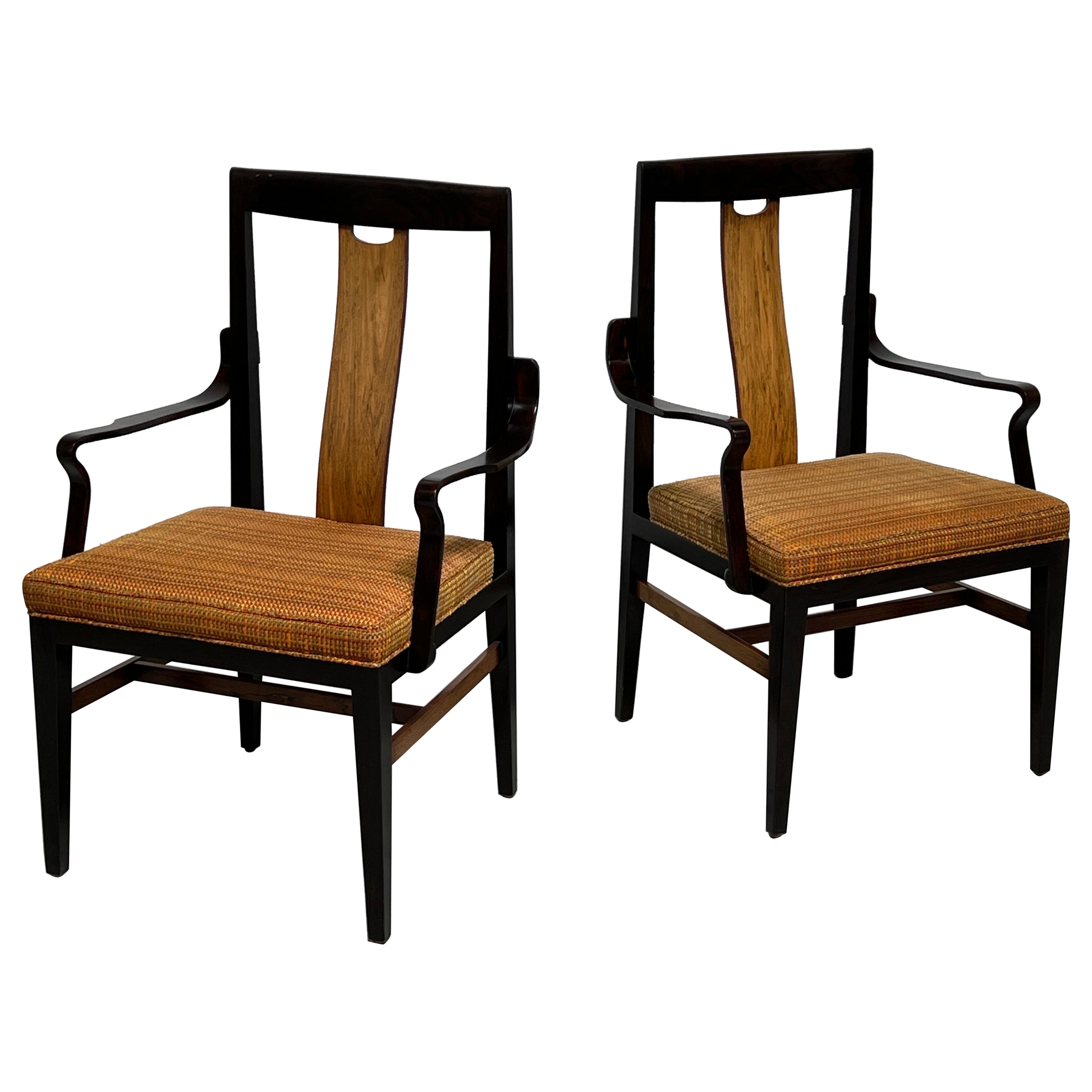 Pair of Armchairs by Edward Wormley for Dunbar For Sale