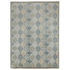 Rug & Kilim’s Classic Style Rug with Gray, Beige and Gold Pattern