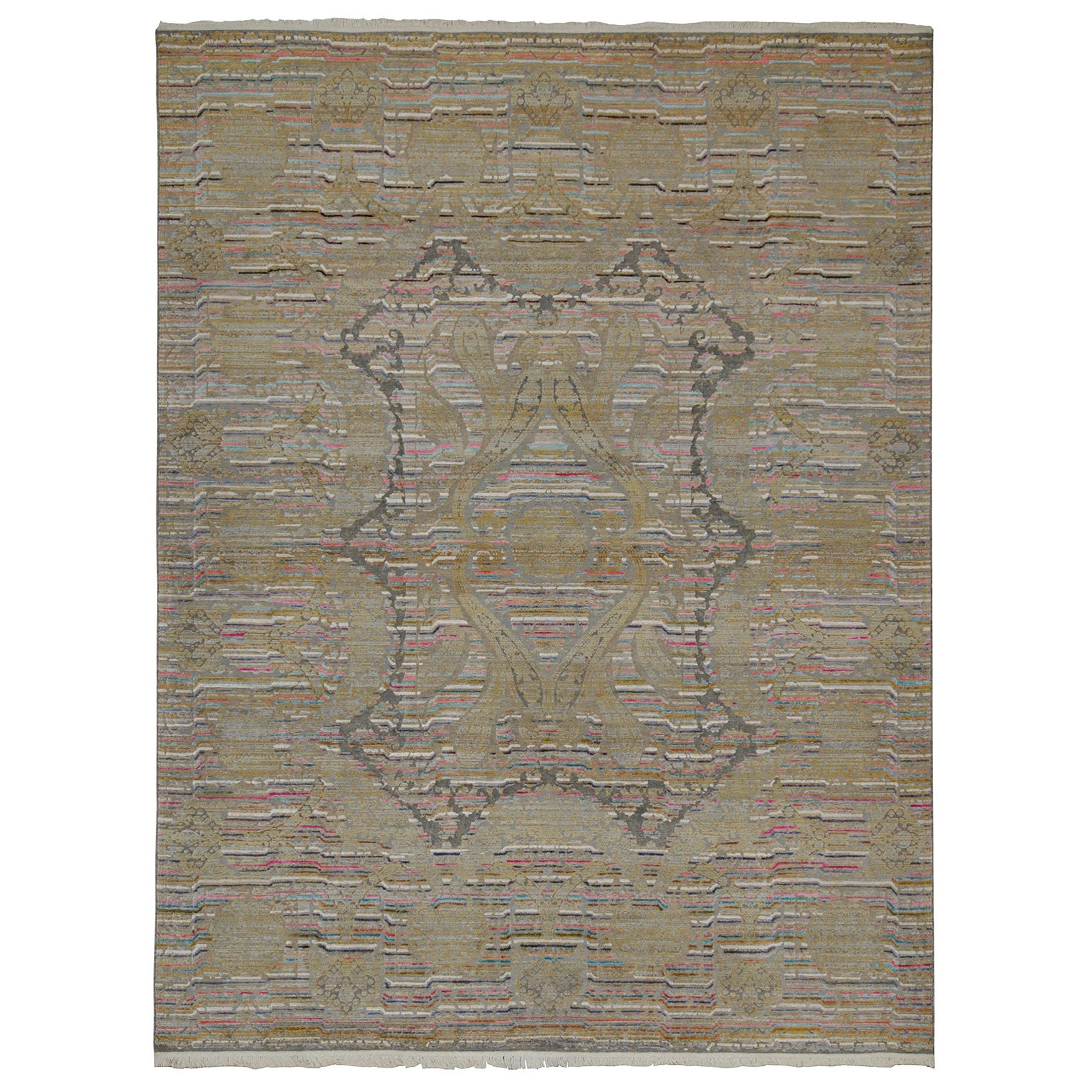 Rug & Kilim’s Classic Style Rug with Polychromatic Patterns