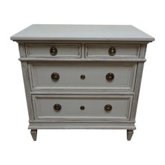 Used Unique Swedish Gustavian Style 3 Drawer Chest Of Drawers