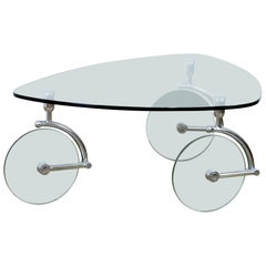 Gae Aulenti Attributed Glass Coffee Table