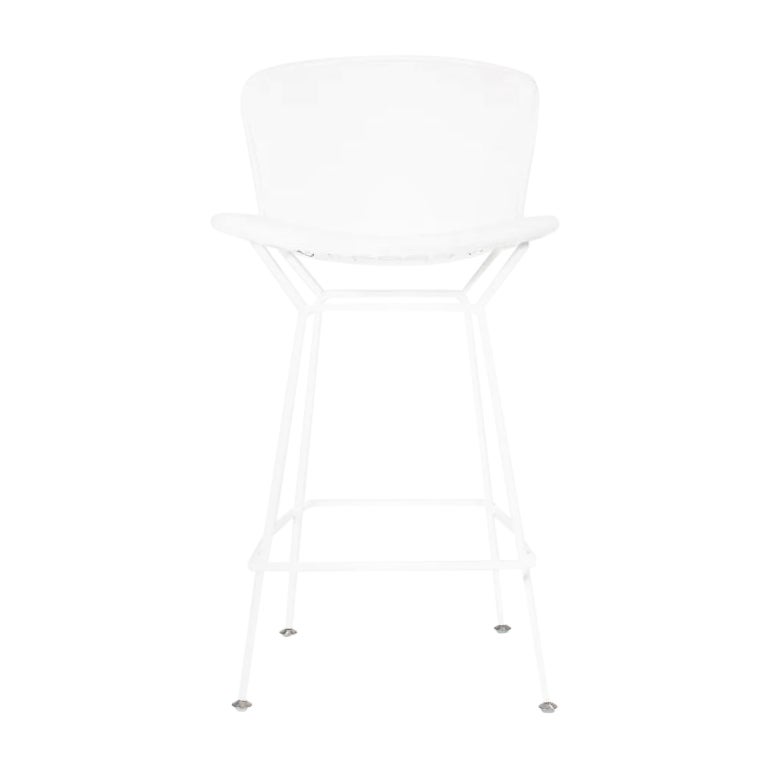 2021 Harry Bertoia for Knoll Counter Stool in White with Full Cover