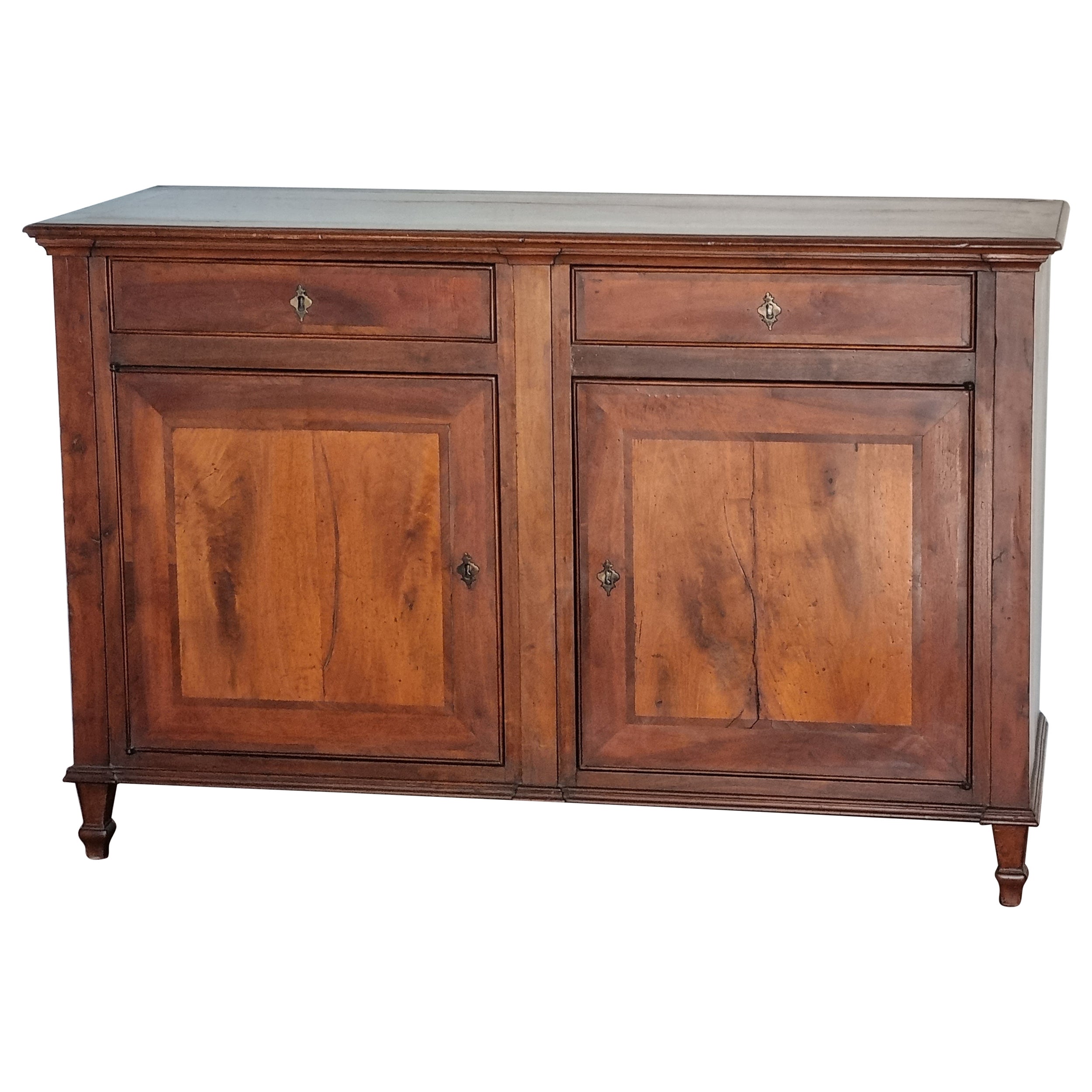 18th Century Northern Italian Walnut Credenza, circa 1790