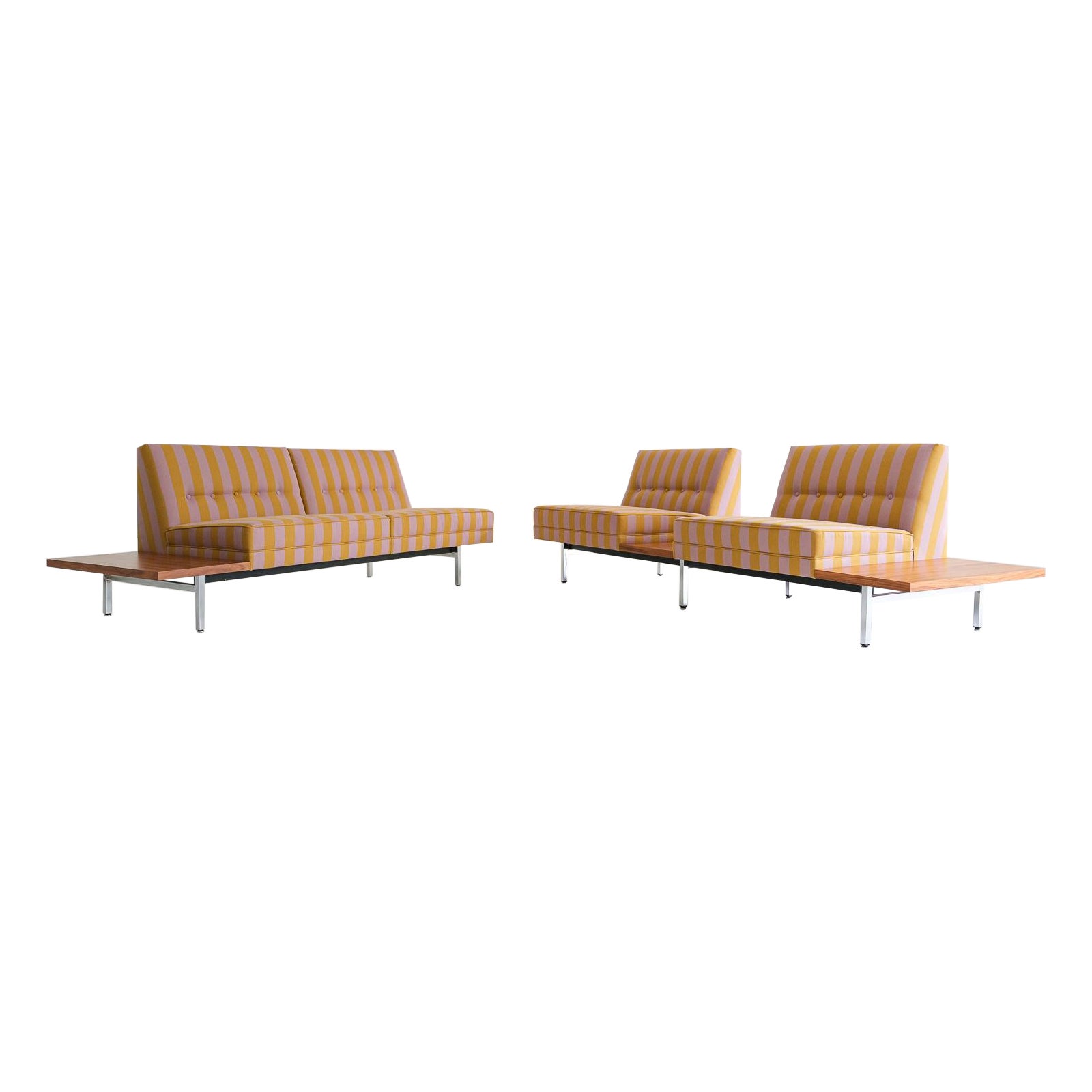 Modular Sofa Seating, Gerogen Nelson for Herman Miller, covered in Dedar fabric