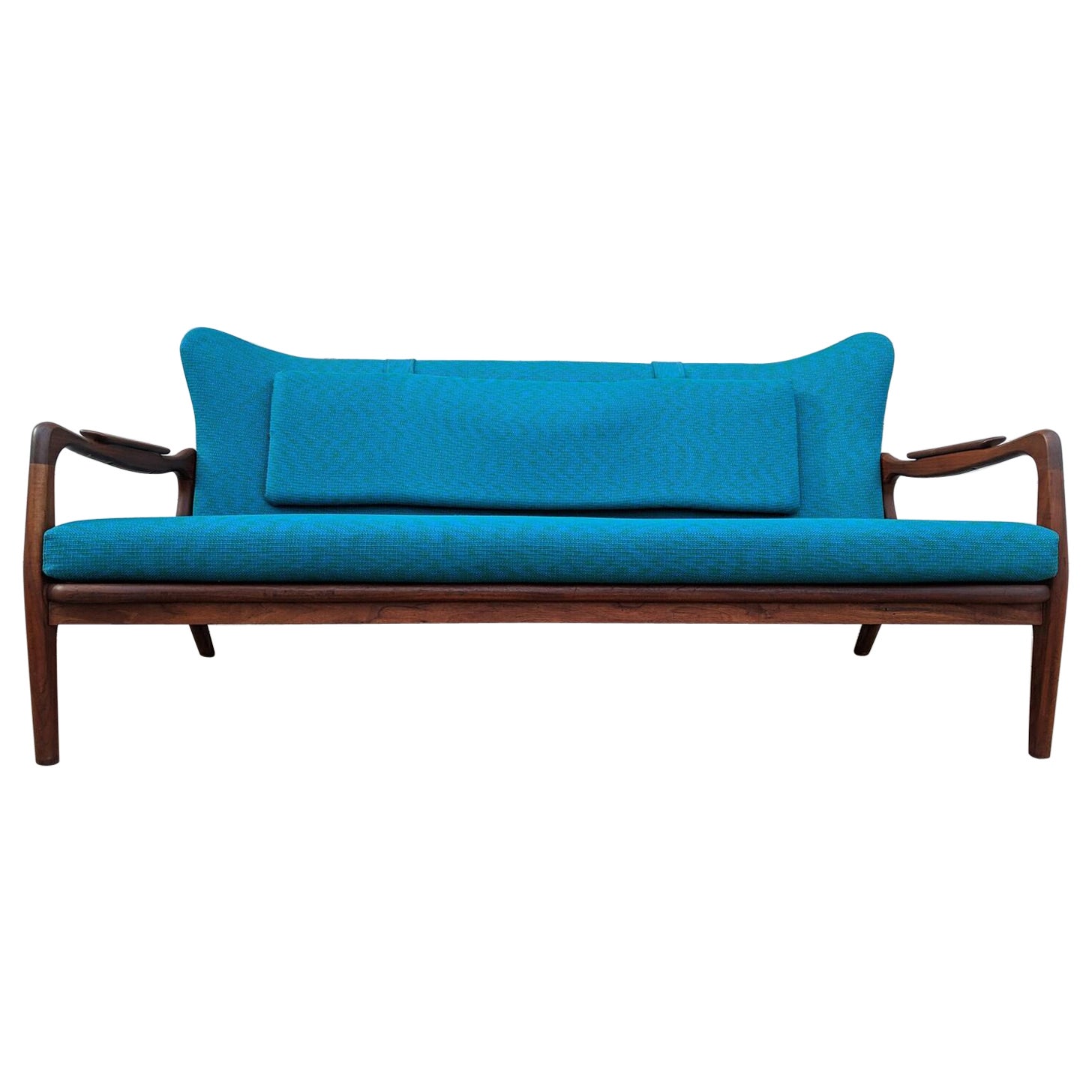 Mid Century Modern Adrian Pearsall Sculptura Sofa Loveseat For Sale